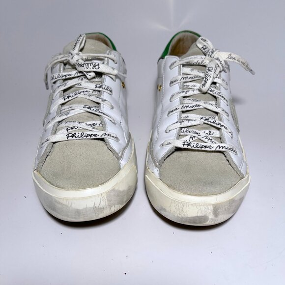 Philippe Model Distressed Leather Sneakers - Picture 6 of 16